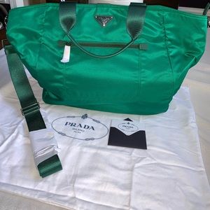 PRADA Tessuto Nylon Bag Oleandro Green